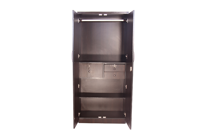 TR Noir Wenge Double Door Wardrobe